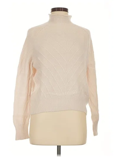 Pre-owned Tahari Cashmere Pullover Sweater In Ivory