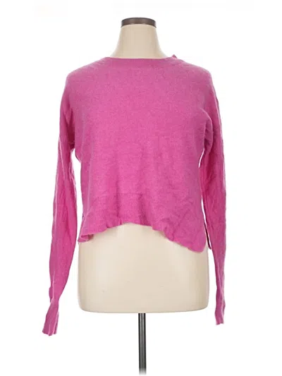 Pre-owned Tahari Cashmere Pullover Sweater In Pink