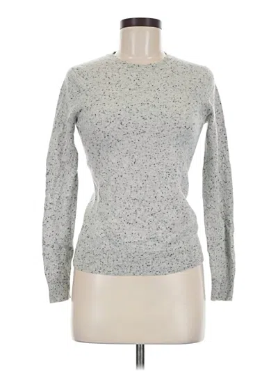 Pre-owned Tahari Cashmere Pullover Sweater In Silver