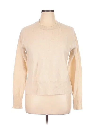 Pre-owned Tahari Cashmere Pullover Sweater In Tan