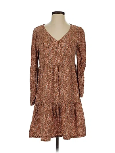 Pre-owned Tahari Casual Dress In Brown