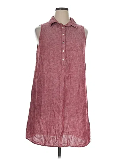 Pre-owned Tahari Casual Dress In Burgundy