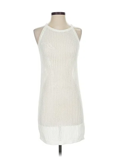 Pre-owned Tahari Casual Dress In White