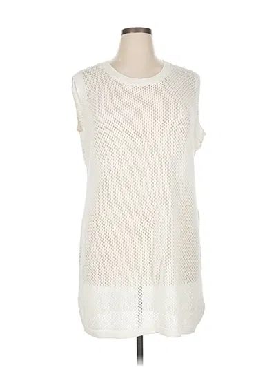 Pre-owned Tahari Casual Dress In White