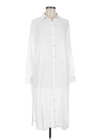 Pre-owned Tahari Casual Dress In White
