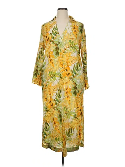 Pre-owned Tahari Casual Dress In Yellow