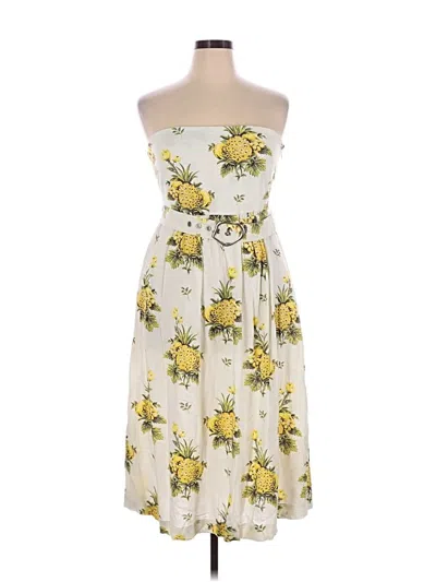 Pre-owned Tahari Casual Dress In Yellow