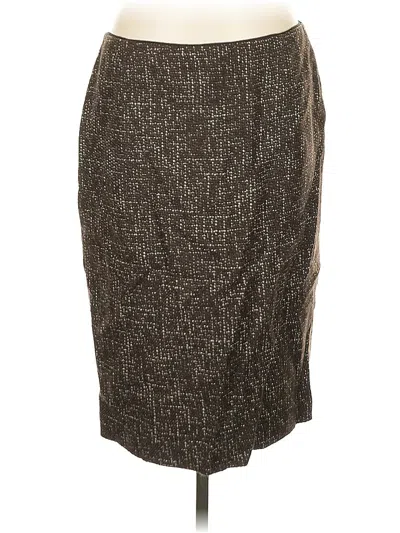 Pre-owned Tahari Casual Skirt In Brown