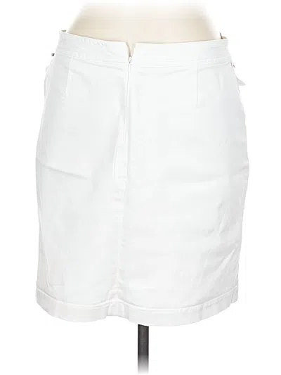 Pre-owned Tahari Casual Skirt In White