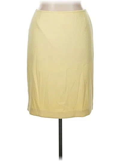 Pre-owned Tahari Casual Skirt In Yellow