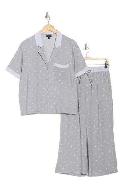 Tahari Challis Long Pajamas In Gray