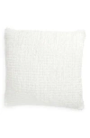 Tahari Chenille Tweed Accent Pillow In White