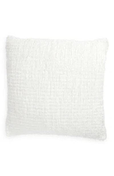 Tahari Chenille Tweed Accent Pillow In White