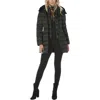 Tahari Clarisa Womens Down Midi Puffer Coat In Black