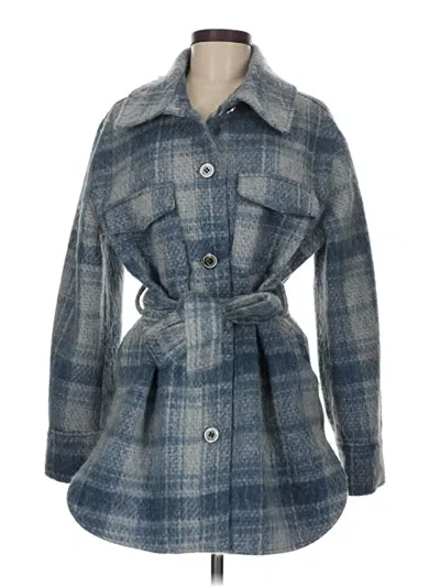 Pre-owned Tahari Coat In Blue