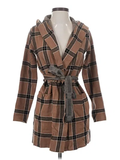 Pre-owned Tahari Coat In Brown