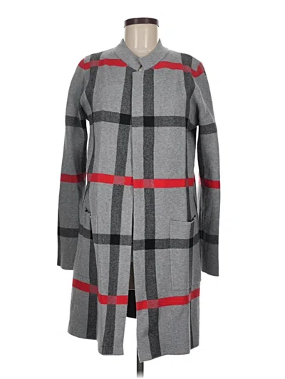 Pre-owned Tahari Coat In Gray