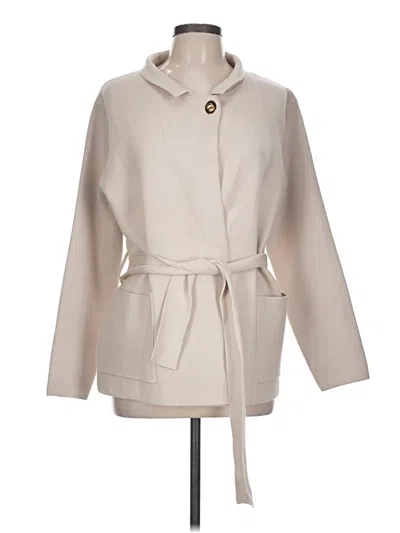 Pre-owned Tahari Coat In Ivory