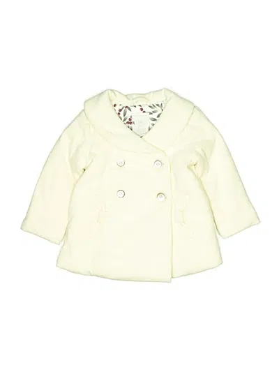 Pre-owned Tahari Babies' Coat In White