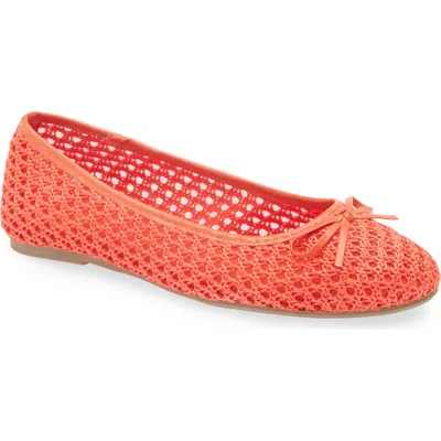 Tahari Coated Raffia Ballet Flat