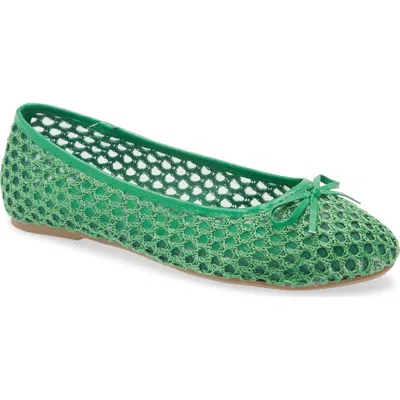 Tahari Coated Raffia Ballet Flat