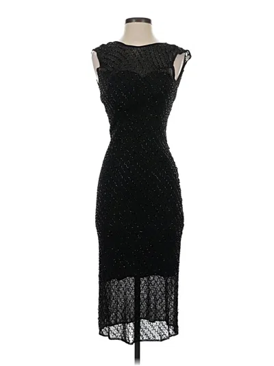 Pre-owned Tahari Cocktail Dress In Black