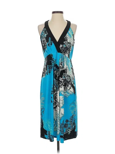 Pre-owned Tahari Cocktail Dress In Blue