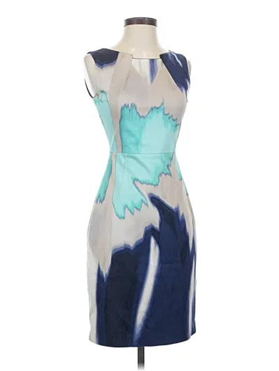 Pre-owned Tahari Cocktail Dress In Blue