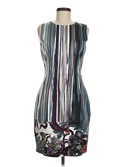 Pre-owned Tahari Cocktail Dress In Blue
