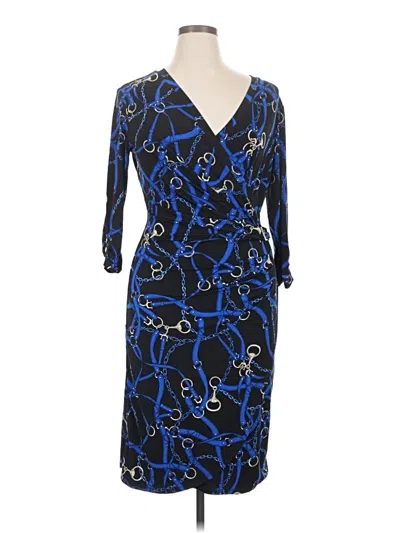 Pre-owned Tahari Cocktail Dress In Blue