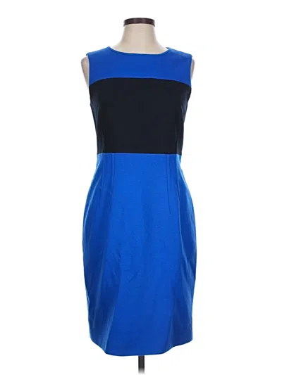 Pre-owned Tahari Cocktail Dress In Blue
