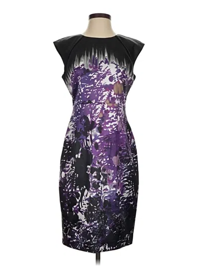 Pre-owned Tahari Cocktail Dress In Purple
