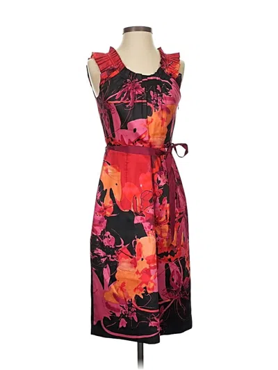 Pre-owned Tahari Cocktail Dress In Red