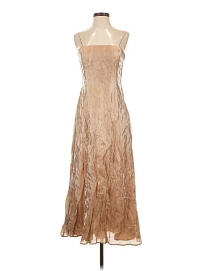 Pre-owned Tahari Cocktail Dress In Tan