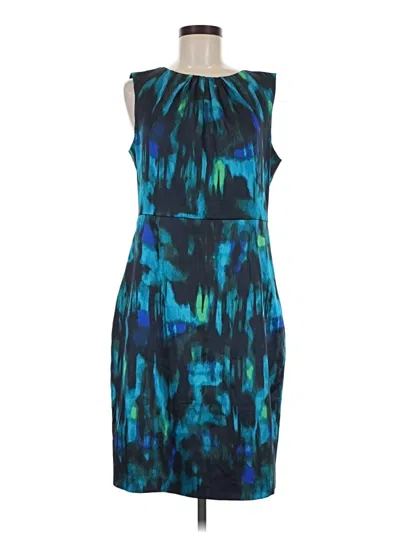 Pre-owned Tahari Cocktail Dress In Teal
