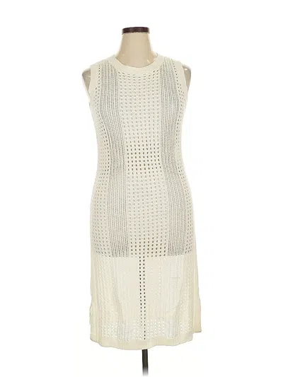 Pre-owned Tahari Cocktail Dress In White