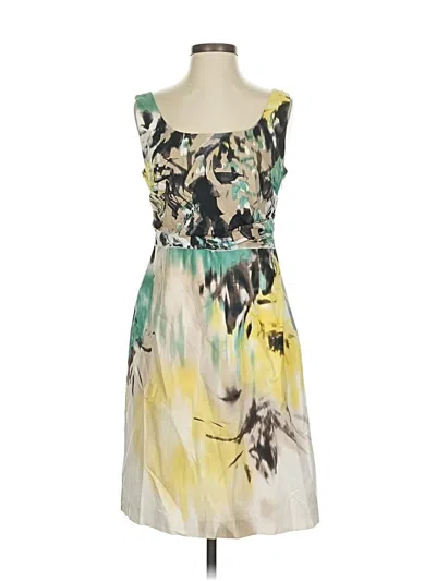 Pre-owned Tahari Cocktail Dress In White