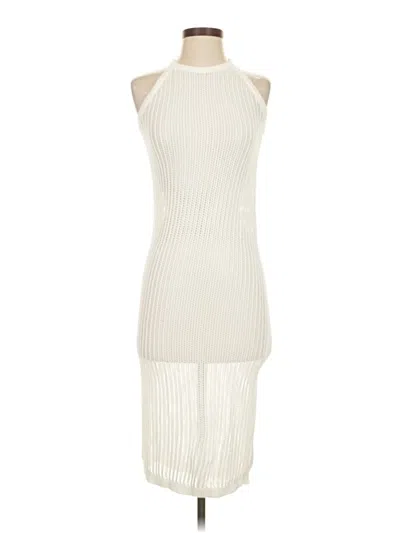 Pre-owned Tahari Cocktail Dress In White
