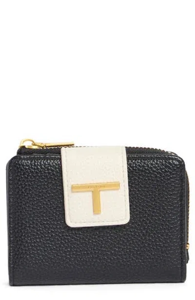 Tahari Daniela French Faux Leather Wallet In Black