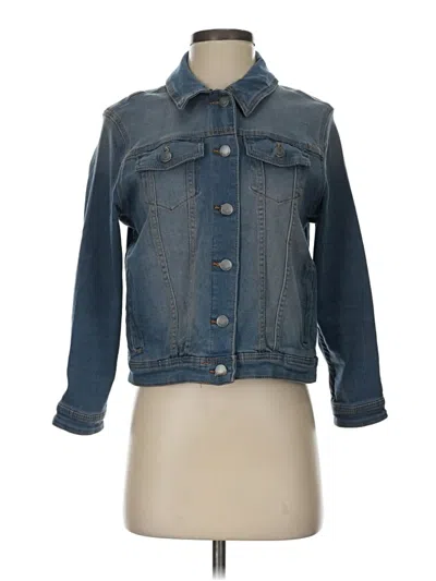Pre-owned Tahari Denim Jacket In Blue