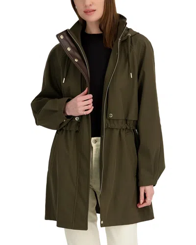 Tahari Diana Softshell Anorak In Green