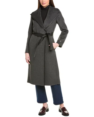 Tahari Double Face Wool-blend Coat In Pink