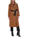Tahari Womens Wool Blend Maxi Wrap Coat