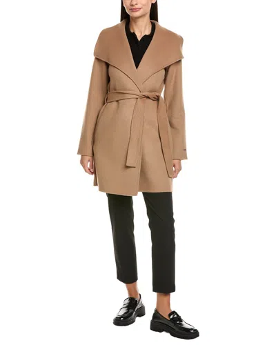 TAHARI DOUBLE FACE WOOL-BLEND COAT
