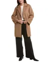 Tahari Double Face Wool-blend Coat In Brown