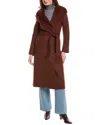 Tahari Double Face Wool-blend Coat In Brown