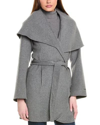 TAHARI DOUBLE FACE WOOL-BLEND COAT