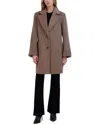 Tahari Sandra Oversize Wool Blend Coat In Grey