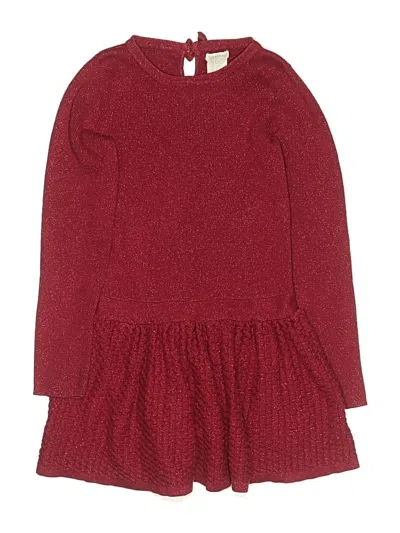 Pre-owned Tahari Kids' Dress In Burgundy