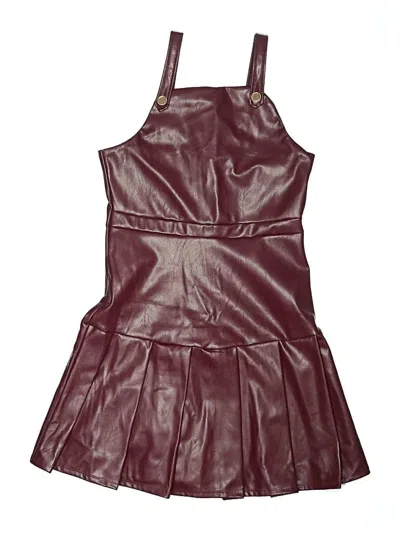 Pre-owned Tahari Kids' Dress In Burgundy